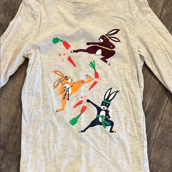 Cat & Jack Beige Kids Shirt with Bunny Print - Picture 4 of 9